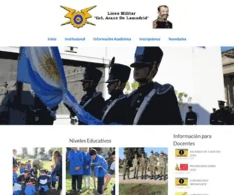 Liceomilitarlamadrid.com(Liceo Militar Grl Lamadrid) Screenshot