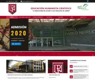 Liceopablonerudatemuco.cl(Liceo Pablo Neruda) Screenshot