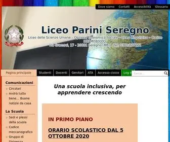 Liceopariniseregno.edu.it(Liceo delle Scienze Umane) Screenshot