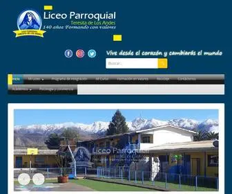 Liceoparroquial.cl(Liceo Parroquial Teresita de Los Andes) Screenshot