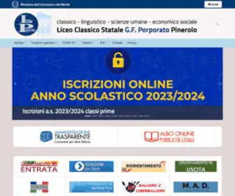 Liceoporporato.it(Home Page Liceo Porporato) Screenshot