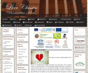 Liceotelesiocosenza.edu.it(Liceo Classico Telesio) Screenshot