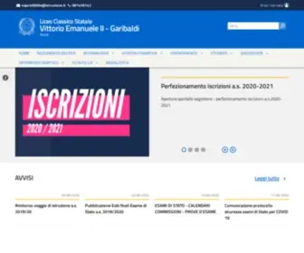 Liceovittorioemanuele.it(Liceo Classico Statale Vittorio Emanuele II) Screenshot