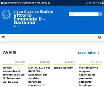 Liceovittorioemanuelegaribaldi.edu.it(Liceo Classico Statale) Screenshot