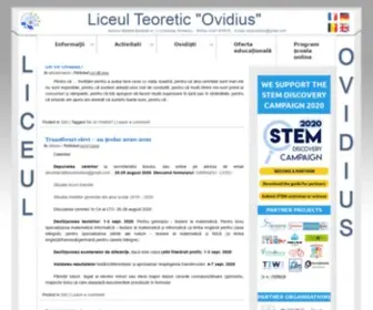 Liceulovidius.ro(Liceul Teoretic "Ovidius") Screenshot