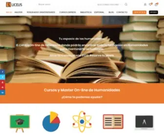 Liceus.com(Master, Posgrados y Cursos de Humanidades Online) Screenshot