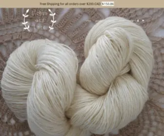 Lichenandlace.com(Hand dyed yarn inspired by the quiet beauty of nature) Screenshot