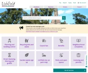 Lichfielddc.gov.uk(Lichfield District Council) Screenshot