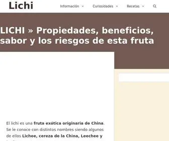 Lichi10.com(Propiedades, beneficios, sabor y los riesgos de esta fruta) Screenshot