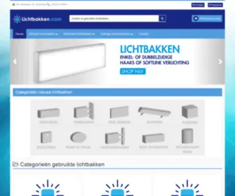 Lichtbakken.com(De site voor nieuwe en gebruikte lichtbakken) Screenshot