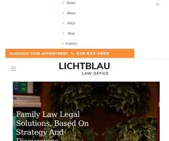 Lichtblaulaw.com(North York Family Lawyer) Screenshot