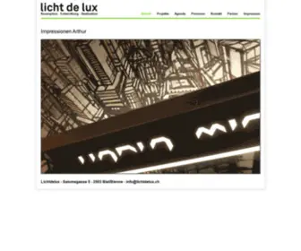 Lichtdelux.ch(Aktuell) Screenshot