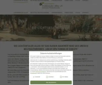 Lichtentalerallee.de(Freundeskreis Lichtentaler Allee) Screenshot