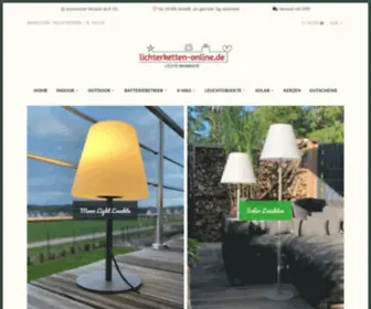 Lichterketten-Online.de(Lichterketten & Solarleuchten) Screenshot