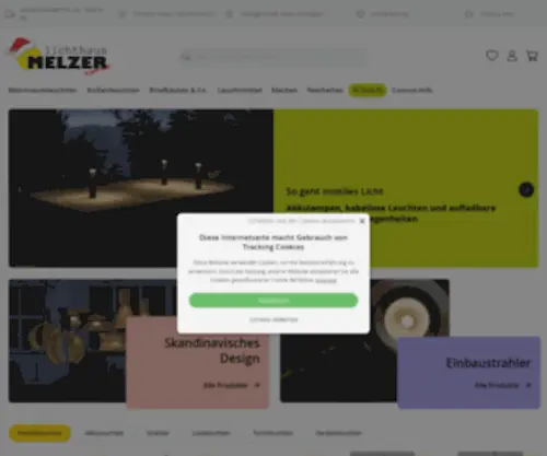 Lichthaus-Melzer.de(Lampen und Leuchten Shop) Screenshot