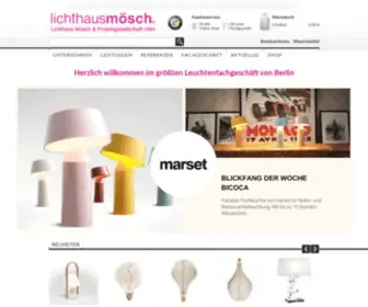 Lichthausmoesch.de(Lichthaus Mösch) Screenshot