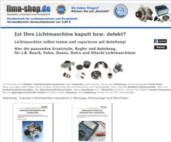 Lichtmaschine-Reparieren.de(Lichtmaschine reparieren) Screenshot