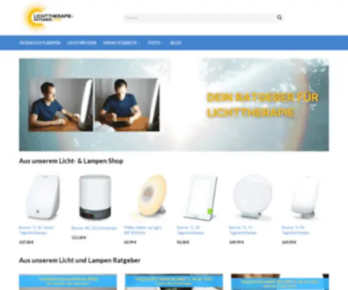 Lichttherapie-Ratgeber.com(Der) Screenshot