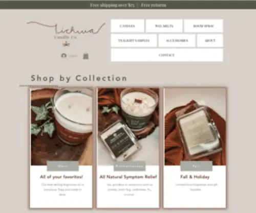 Lichwacandleco.com(DL Soy Wax Candle Co) Screenshot