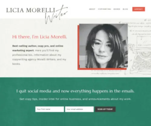 Liciamorelliwriter.com(Licia Morelli) Screenshot