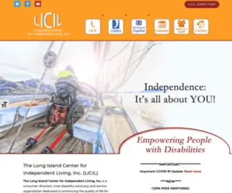 Licil.net(Long Island Center for Independent Living) Screenshot