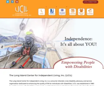 Licilinc.org(Long Island Center for Independent Living) Screenshot