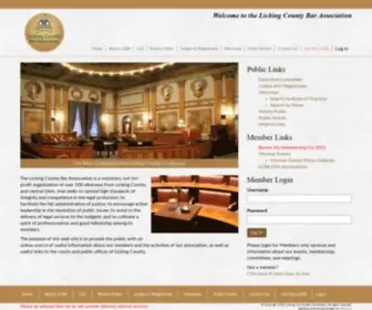 Lickingcountybar.com(The Licking County Bar Association) Screenshot