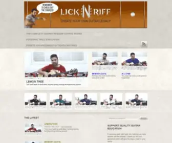 Licknriff.com(Create Your Own Guitar Legacy) Screenshot