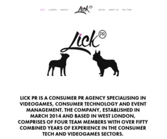 Lickpr.com(Lick PR) Screenshot