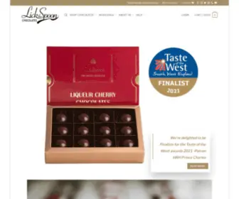 Lickthespoon.co.uk(Luxury Handmade Chocolates) Screenshot