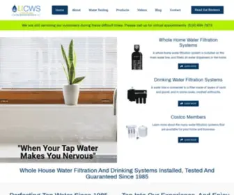 Licleanwater.com(Water Filtration Systems NY) Screenshot