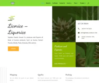 Licorice-Liquorice.com(Licorice Liquorice Extract Products) Screenshot