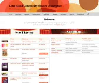 Lictc.org(Long Island Community Theatre Cooperative) Screenshot