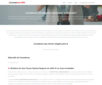 Licuadoras.org(Todo sobre el mundo de las Licuadoras) Screenshot