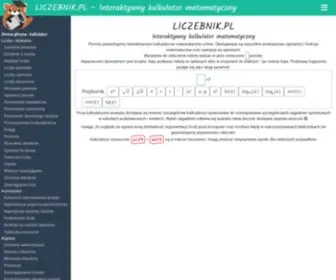 Liczebnik.pl(Kalkulator matematyczny online) Screenshot