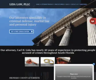 Lidalaw.com(Fort Lauderdale Criminal Lawyer) Screenshot