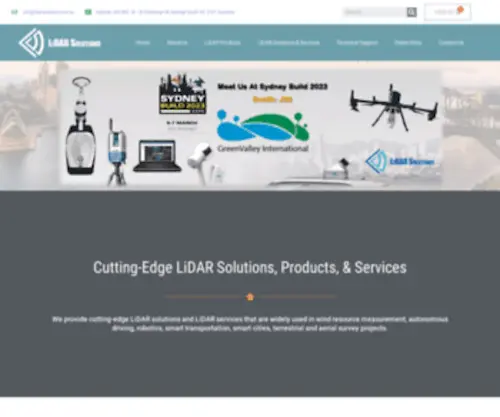 Lidarsolutions.com.au(LiDAR 3D Scanning Services) Screenshot