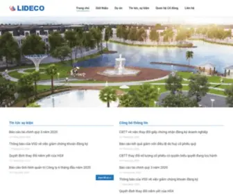 Lideco.vn(Trang thông tin điện tử) Screenshot