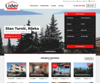 Lider.hr(Lider nekretnine Rijeka) Screenshot