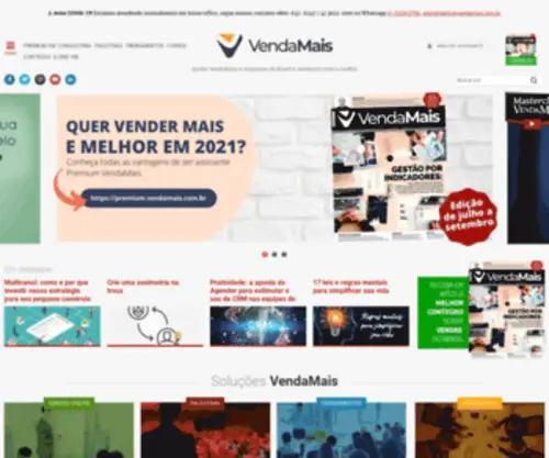 Lideraonline.com.br(VendaMais: O Maior portal sobre Gestão em Vendas do Brasil) Screenshot