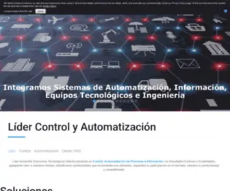 Lidercontrol.com.mx(Líder) Screenshot
