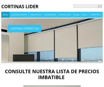 Lidercortinas.com.ar(Somos la Empresa lider en Cortinas Roller el mejor Precio y calidad en Telas Black Out) Screenshot