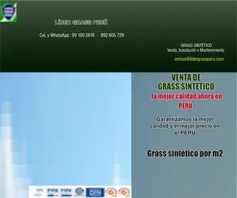 Lidergrassperu.com(Grass Sintético) Screenshot