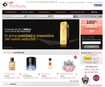 Liderperfume.com(Perfumes Baratos en Líder Perfume) Screenshot