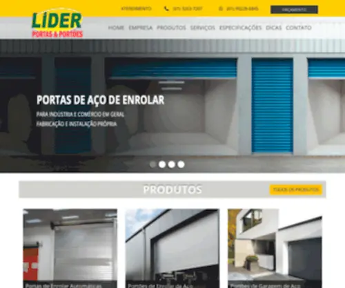 Liderportaseportoes.com.br(PORTA DE ENROLAR DF) Screenshot