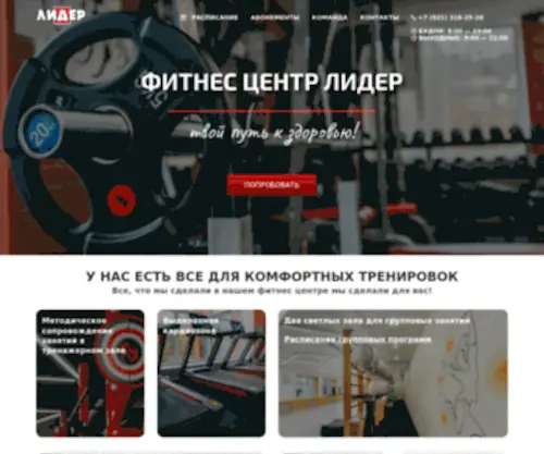 Lidersbor.ru(Центр культуры тела "Лидер") Screenshot