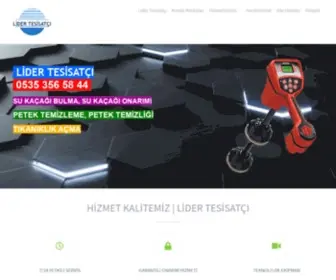 Lidertesisatci.com(Su Kaçağı Tespiti) Screenshot