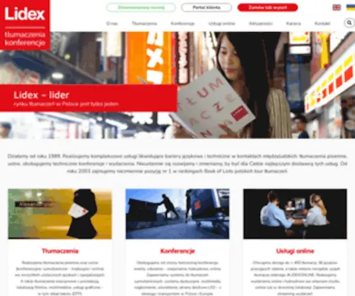 Lidex.com.pl(Biuro Tłumaczeń LIDEX) Screenshot