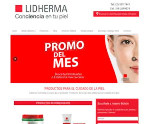 Lidhermacolombia.com(Sitio) Screenshot