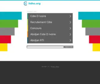 Lidho.org(Accueil) Screenshot
